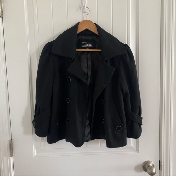 MARCELLE RENEE | Cropped Pea Coat - Picture 3 of 9